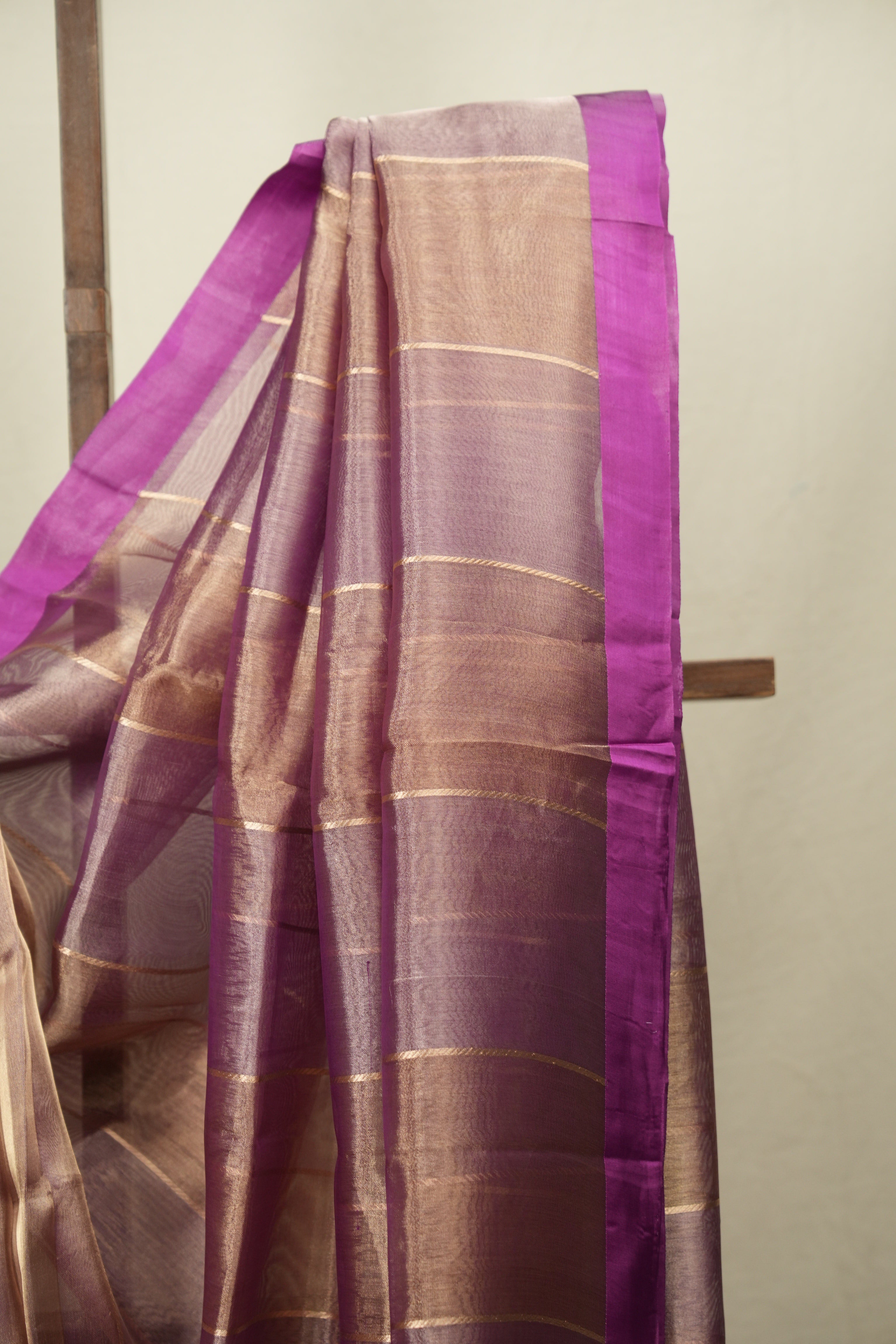 Dual Tone Purple Tissue Banarasi Silk Saree - SRDTPTBSS105