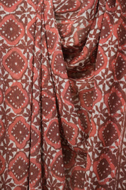 Brick Red HBP Georgette Saree - SRBRHGS77