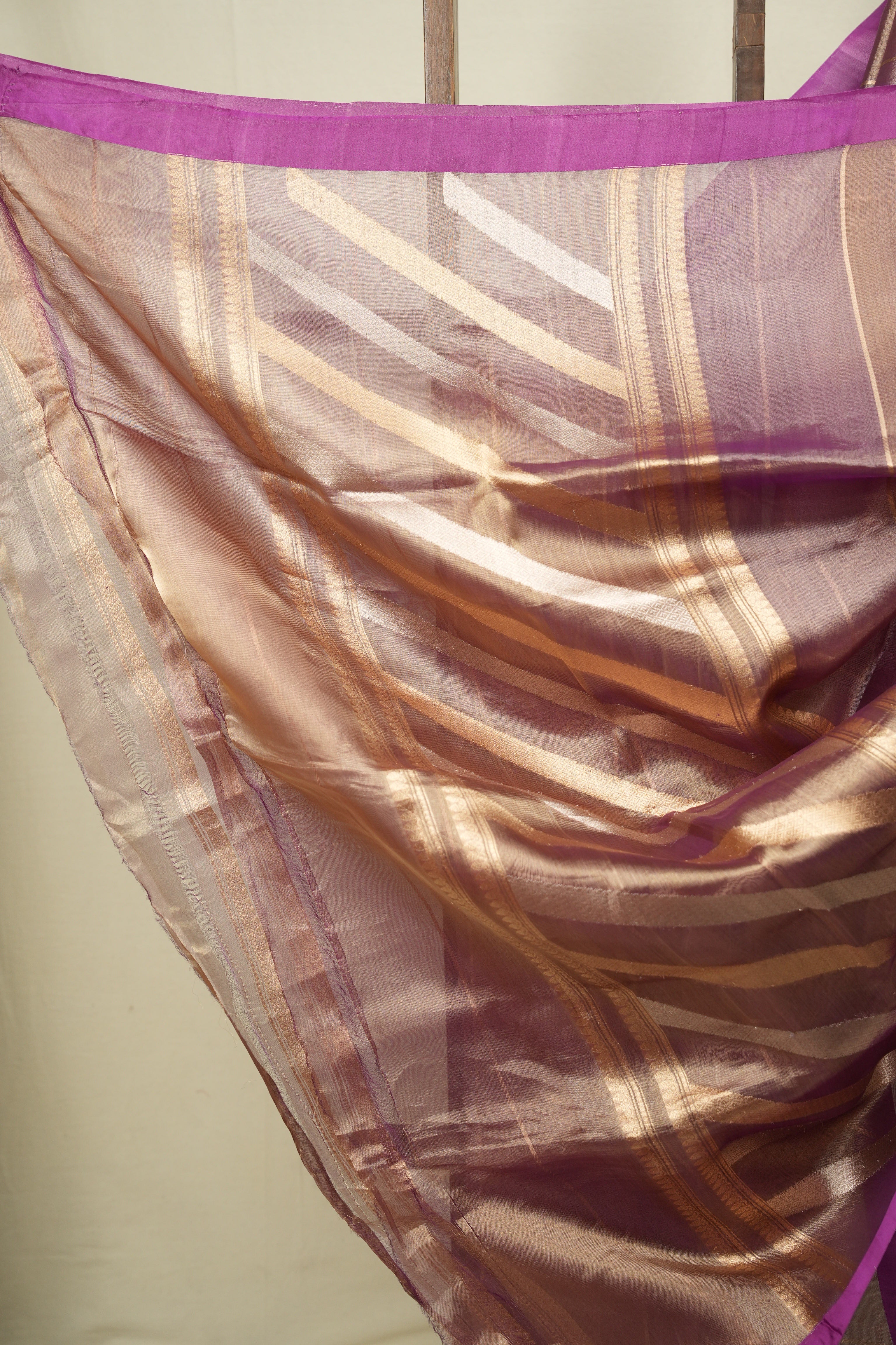 Dual Tone Purple Tissue Banarasi Silk Saree - SRDTPTBSS105