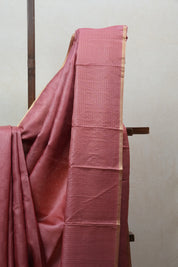 Pink Tussar Silk Saree - SRPTSS1452