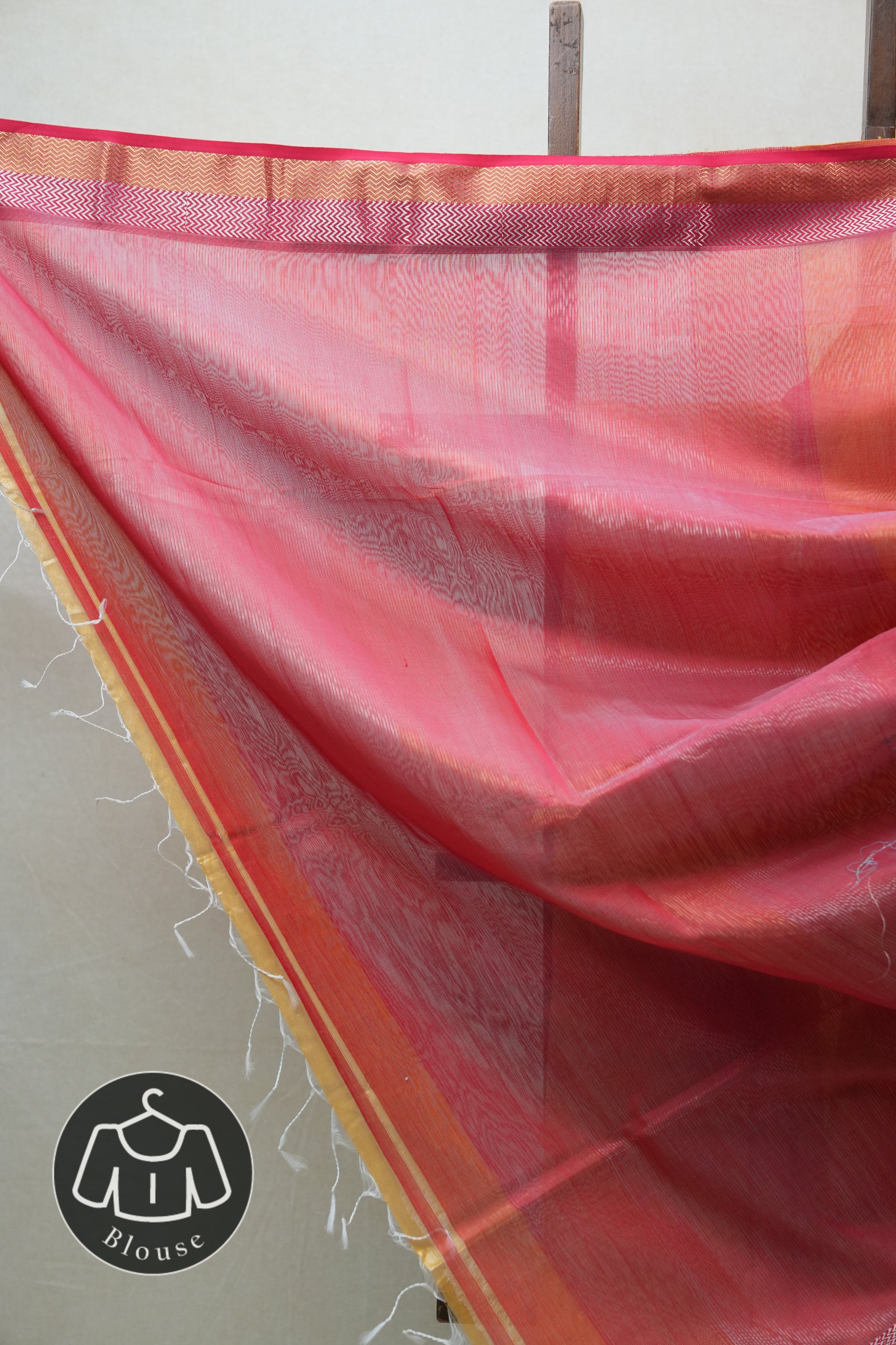 Peach Maheshwari Saree - SRPMS597