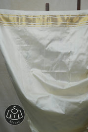 Off-White Silk Paithani Saree - SROWSPS592