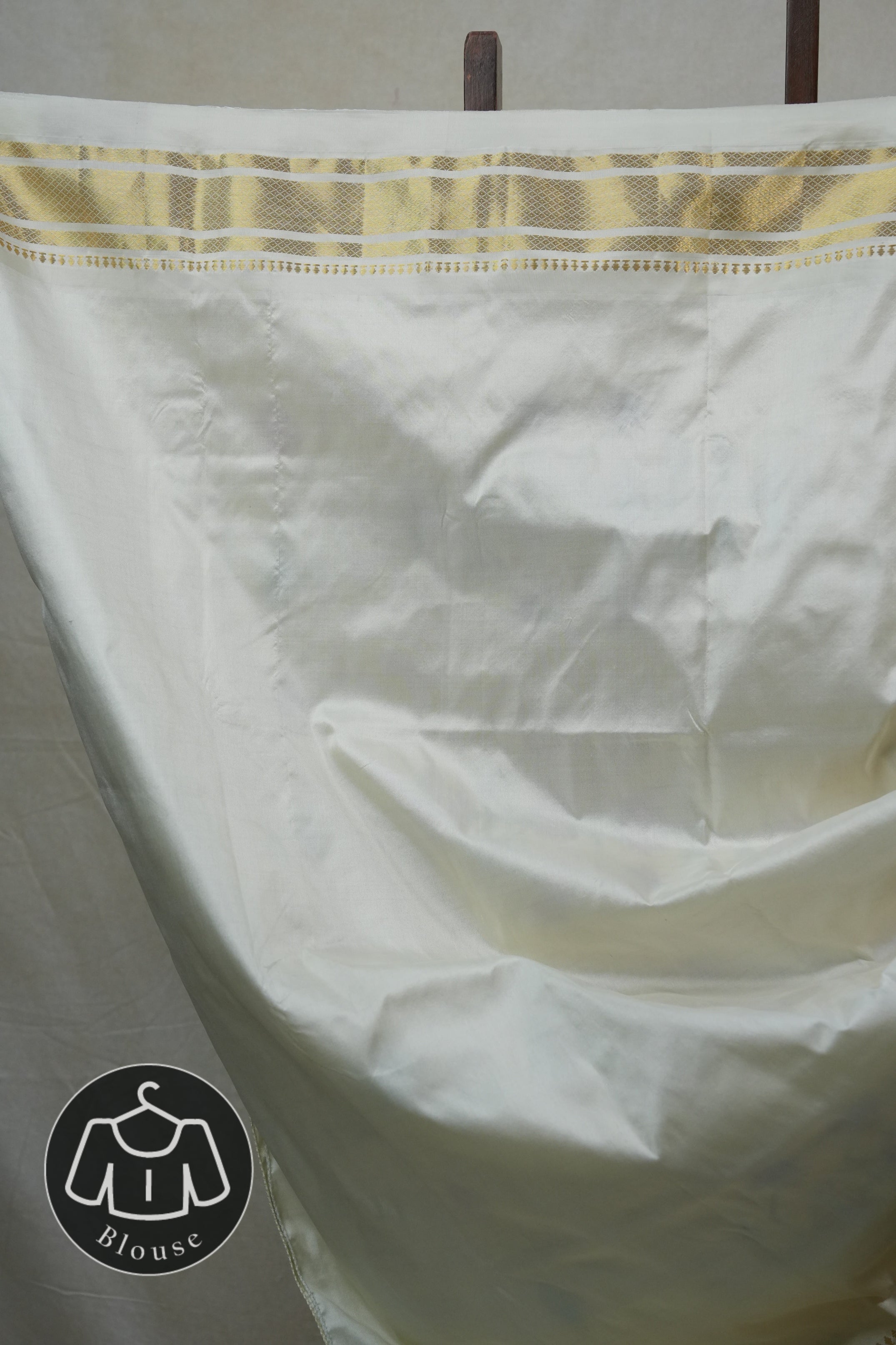 Off-White Silk Paithani Saree - SROWSPS592