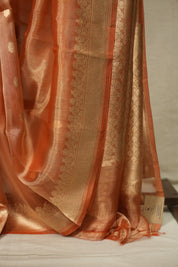 Orange Tissue Banarasi Silk Saree - SROTBSS111