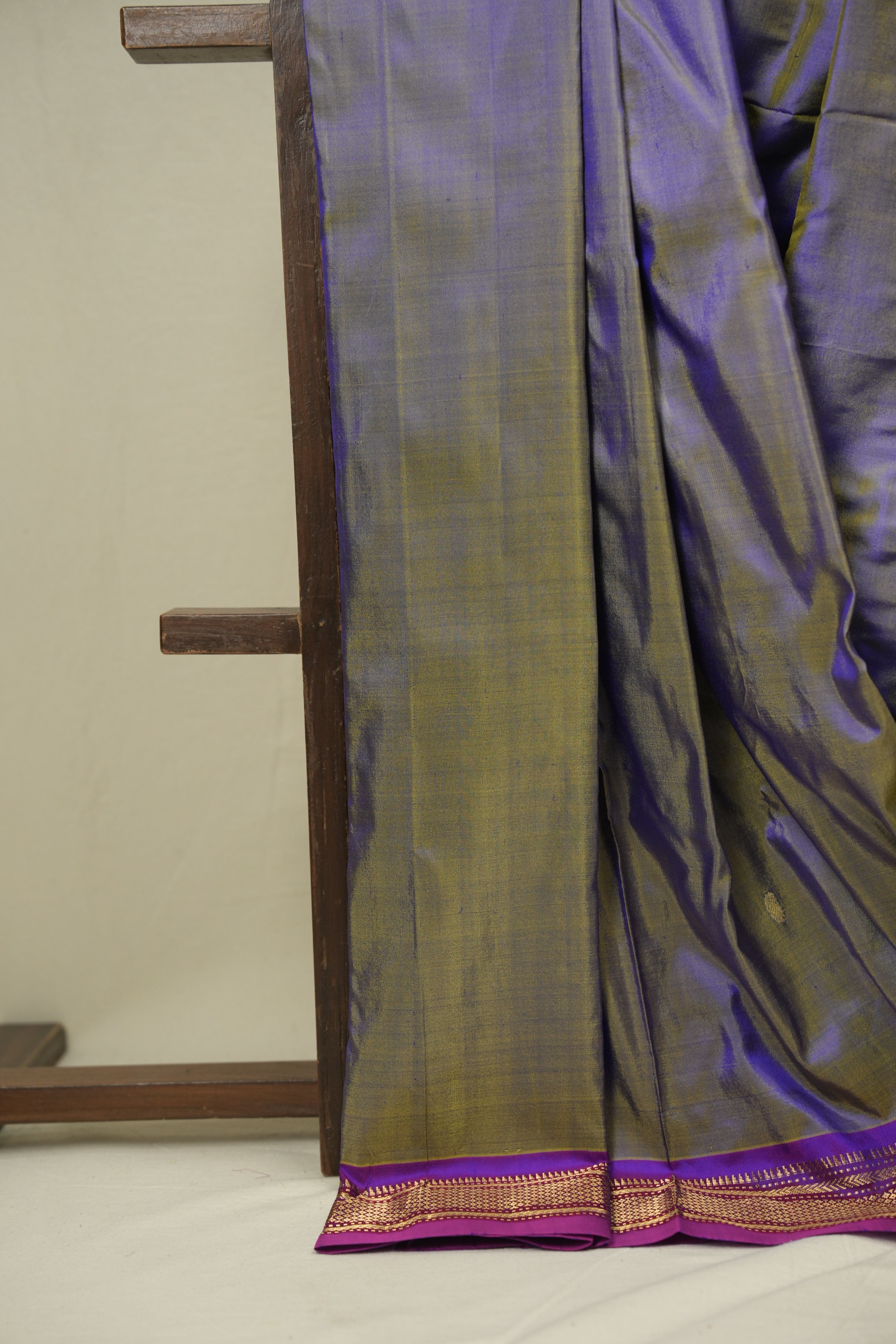 Two Tone Lavender Silk Paithani Saree - SRTTLSPS803