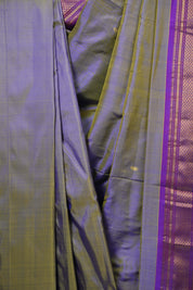 Two Tone Lavender Silk Paithani Saree - SRTTLSPS803