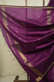 Magenta Maheshwari Saree - SRMMS1333