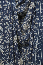 Blue HBP Georgette Saree - SRBHGS78