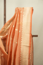 Orange Tissue Banarasi Silk Saree - SROTBSS111