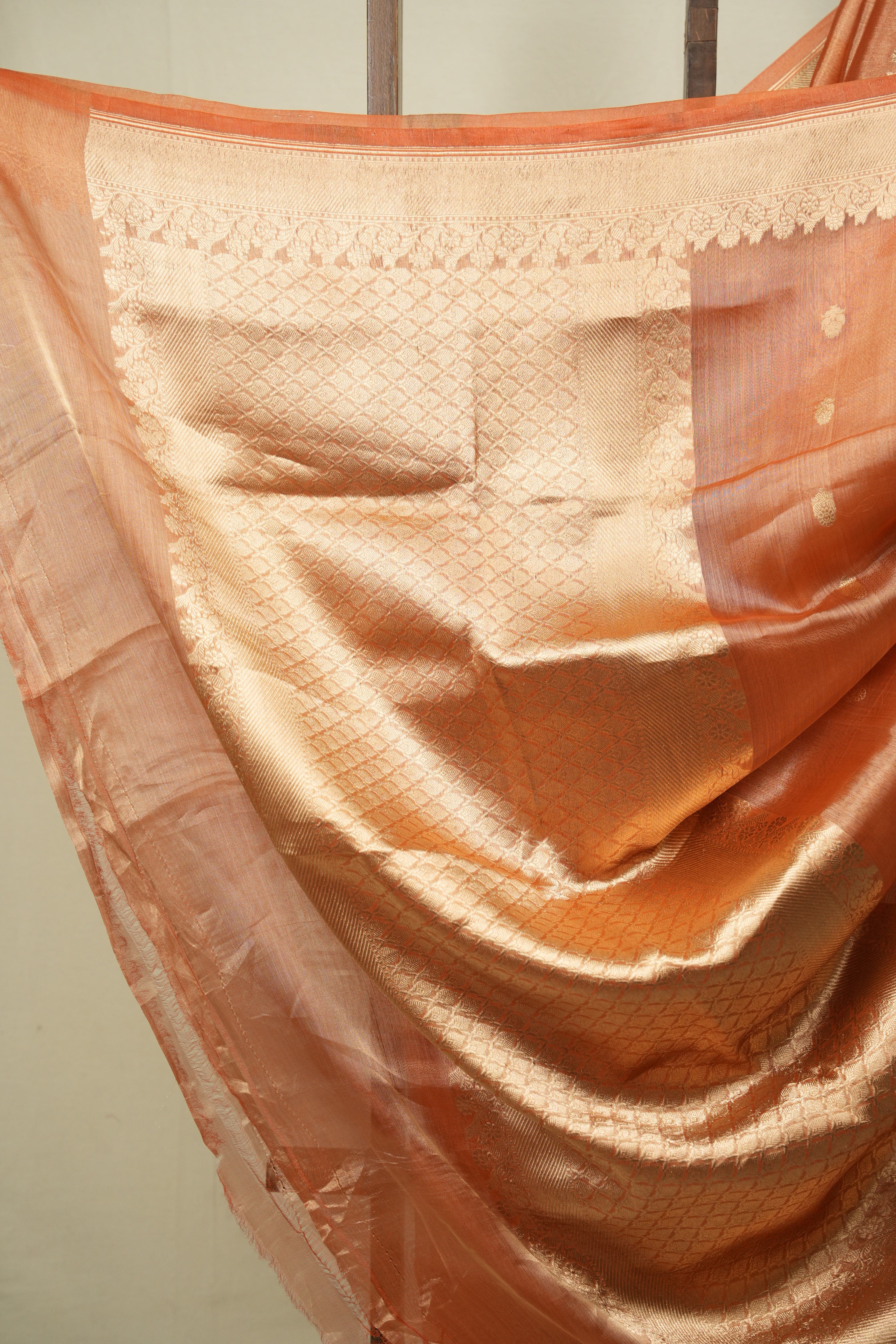 Orange Tissue Banarasi Silk Saree - SROTBSS111