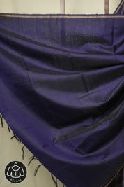 Navy Blue Raw Silk Saree - SRNBRSS1027