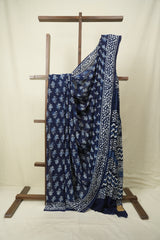Indigo HBP Georgette Saree - SRIHGS79