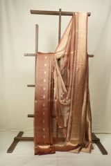 Mauve Tissue Banarasi Silk Saree - SRMTBSS113