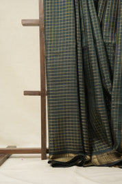 Green Raw Silk Saree - SRGRSS932