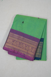 Green Kanchi Cotton Saree - SRGKCS792