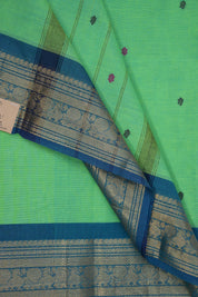 Green Kanchi Cotton Saree - SRGKCS792