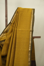 Mustard Maheshwari Saree - SRMMS1332