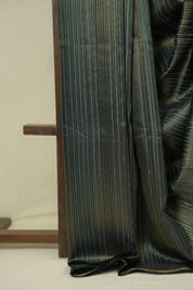 Dark Green Raw Silk Saree - SRDGRSS1030
