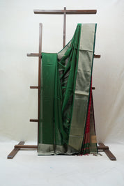 Green Maheshwari Saree - SRGMS589