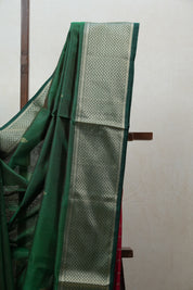 Green Maheshwari Saree - SRGMS589