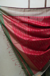 Green Maheshwari Saree - SRGMS589