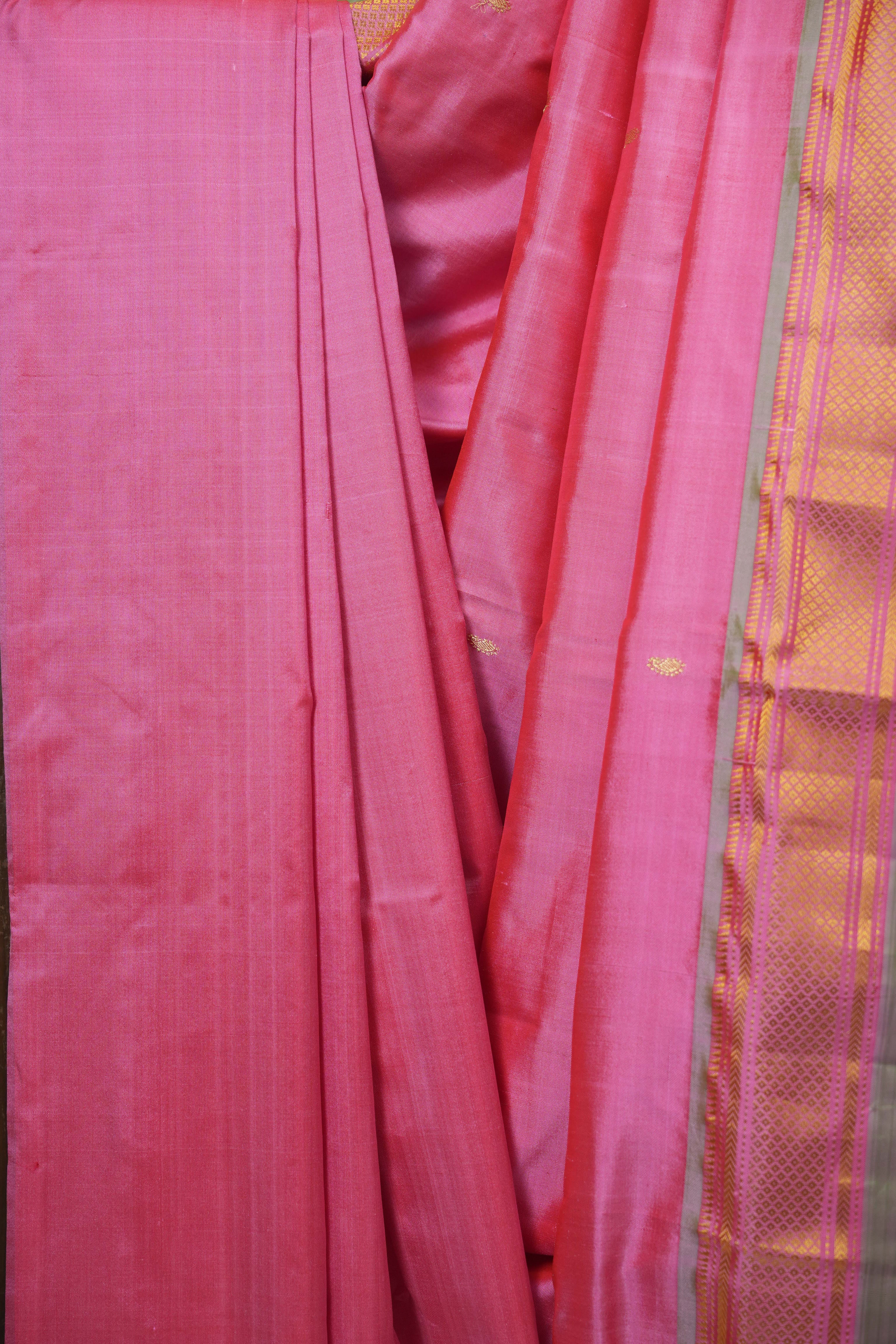 Pink Silk Paithani Saree - SRPSPS790