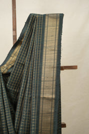 Green Raw Silk Saree - SRGRSS932