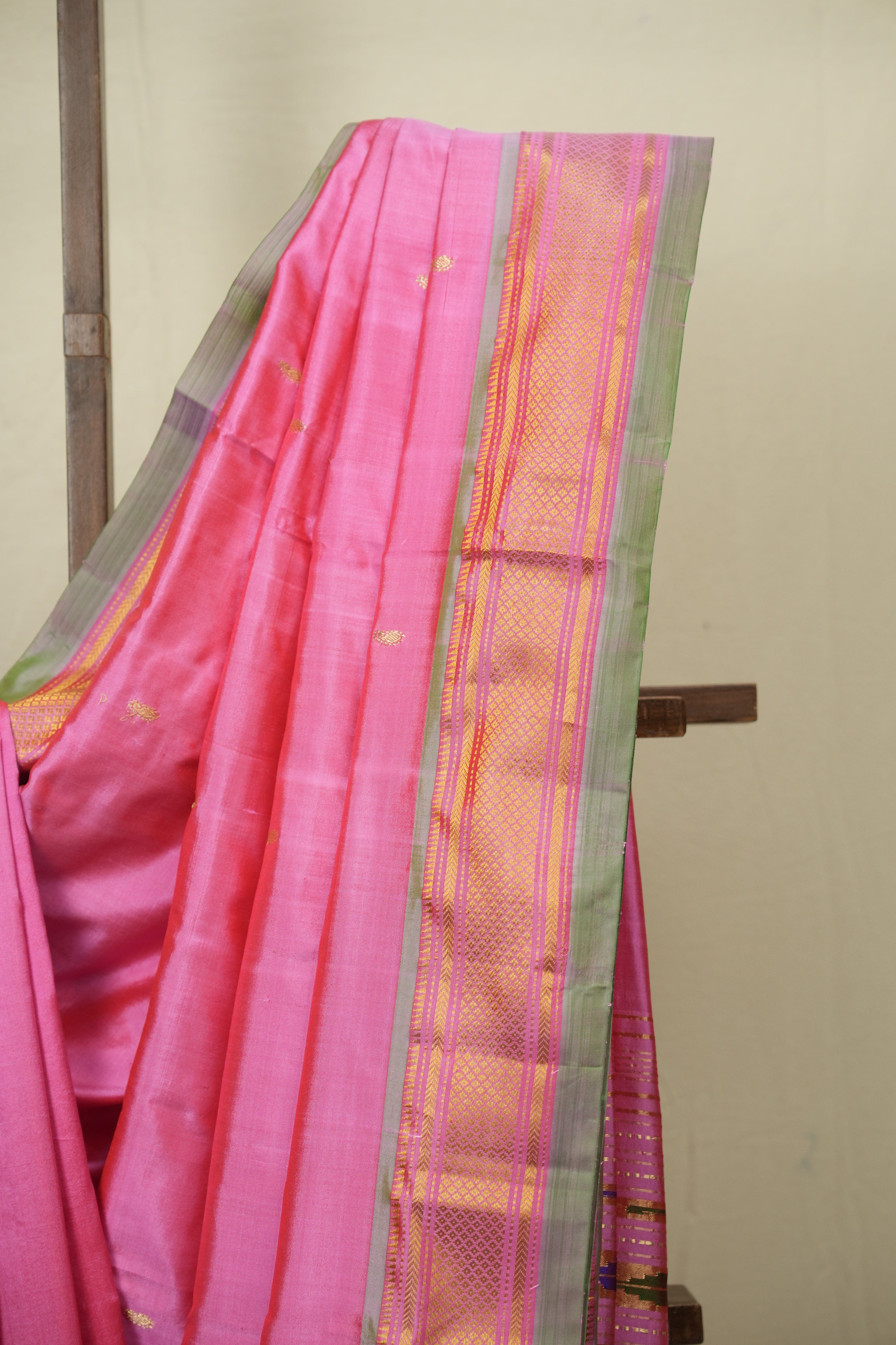 Pink Silk Paithani Saree - SRPSPS790