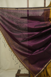 Mustard Maheshwari Saree - SRMMS1332