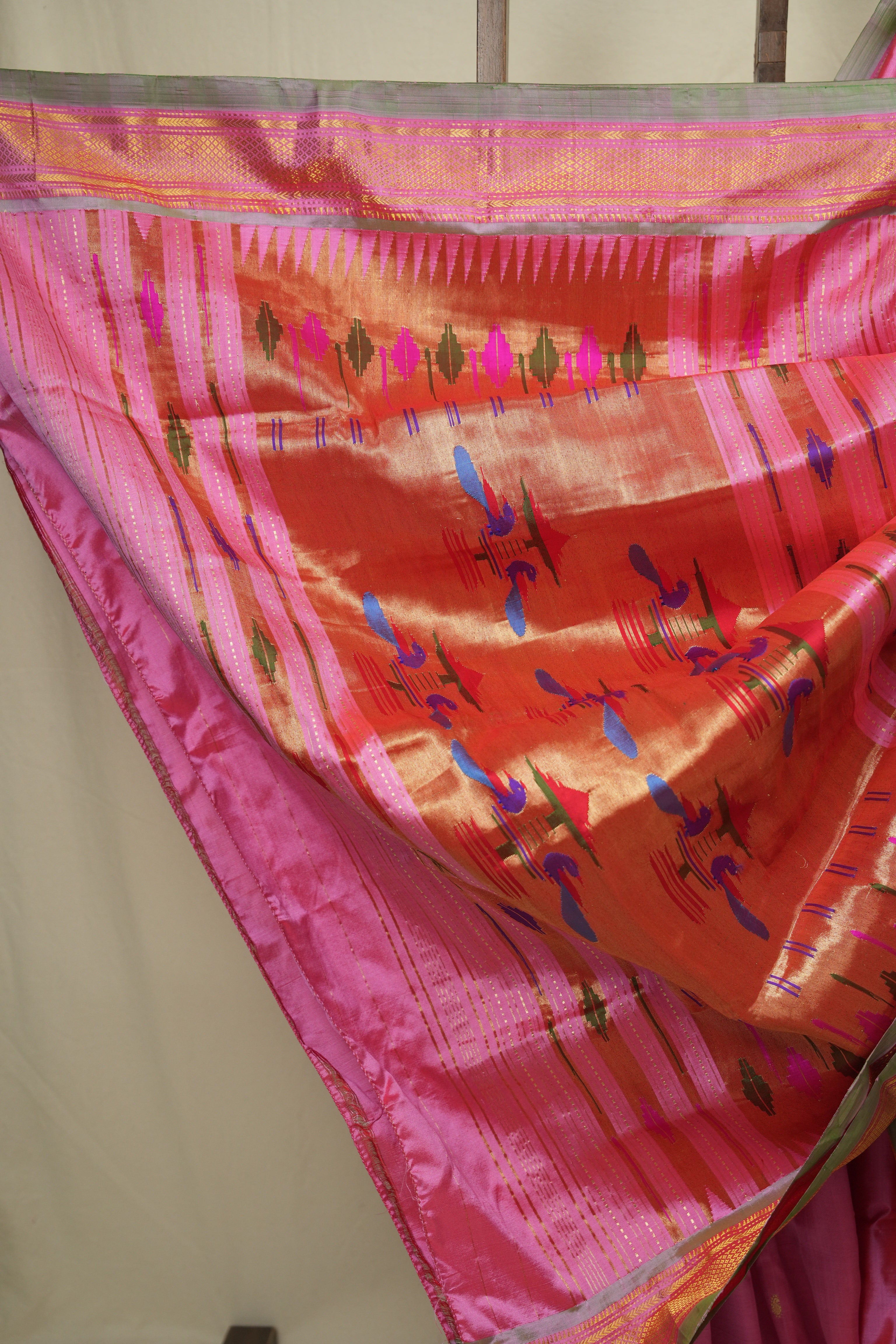 Pink Silk Paithani Saree - SRPSPS790