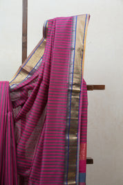 Pink Maheshwari Saree - SRPMS576