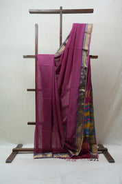 Pink Maheshwari Saree - SRPMS579