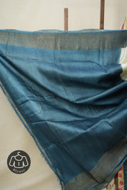 Snow White Printed Tussar Silk Saree - SRSWPTSS005