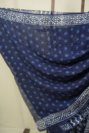 Indigo HBP Georgette Saree - SRIHGS79