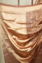 Mauve Tissue Banarasi Silk Saree - SRMTBSS113