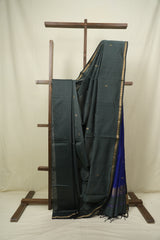 Emerald Green Maheshwari Saree - SREGMS1330