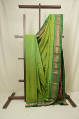 Parrot Green Silk Paithani Saree - SRPGSPS802