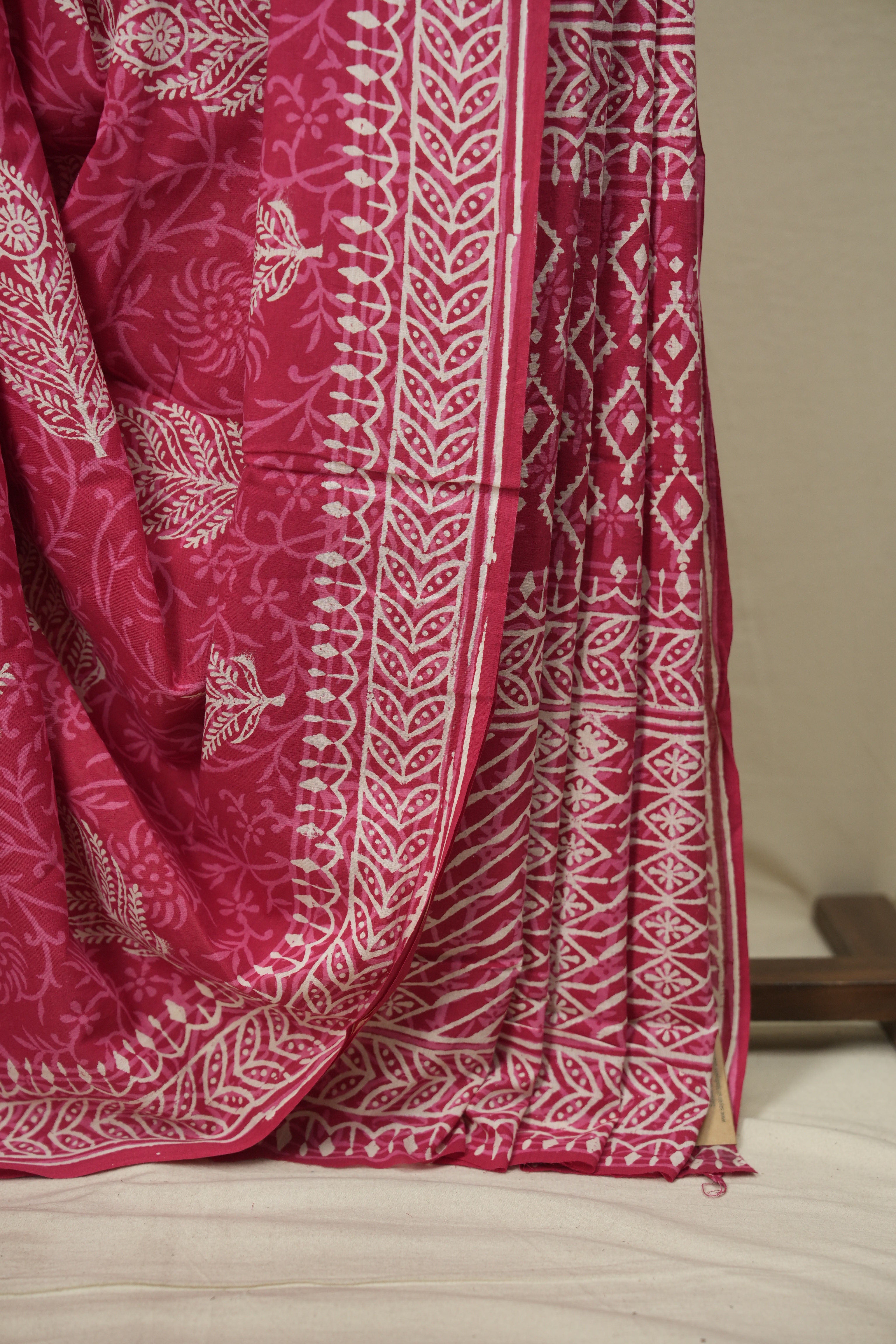 Pink HBP Cotton Saree - SRPCS3644
