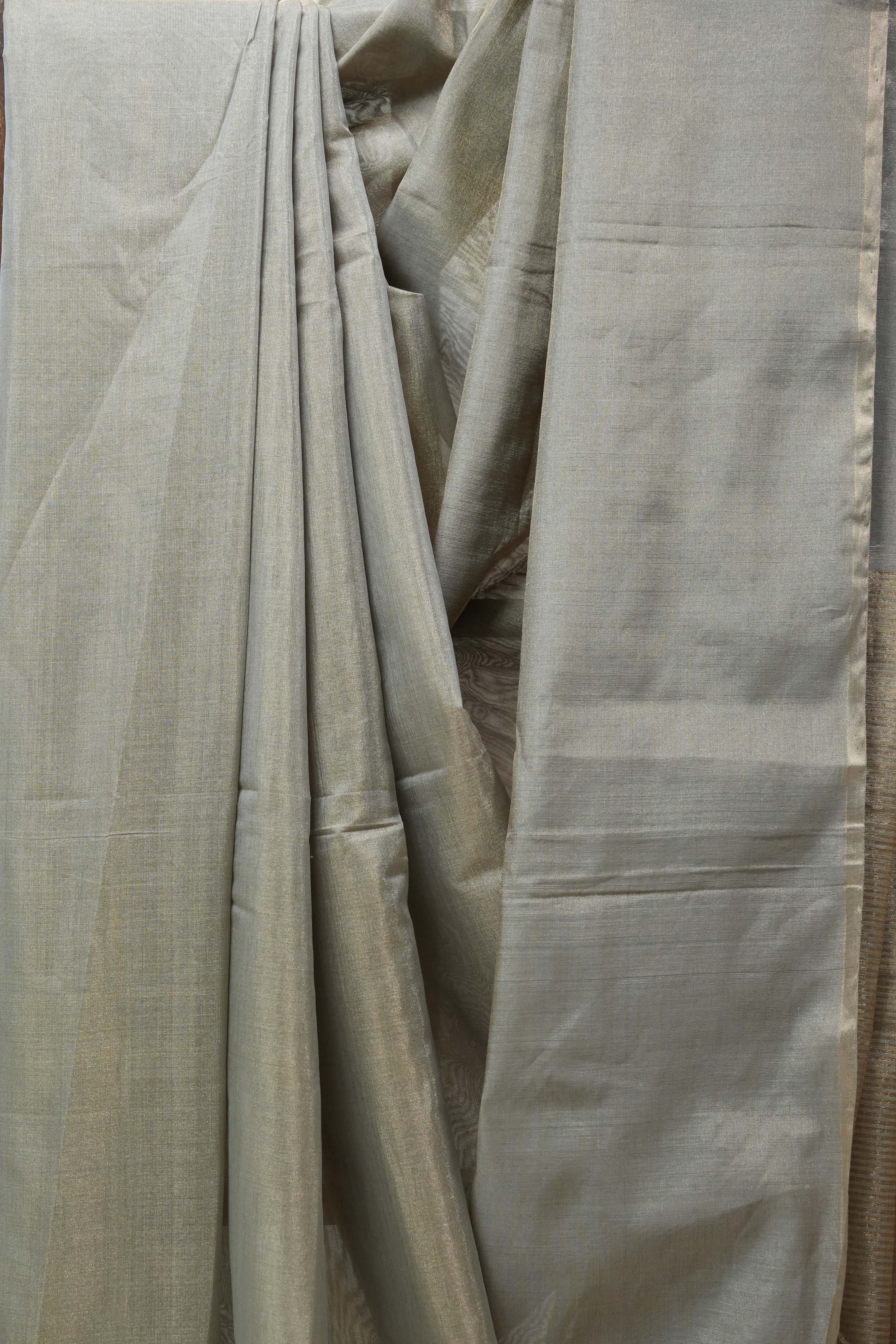 Beige Maheshwari Tissue Saree - SRBMTS554