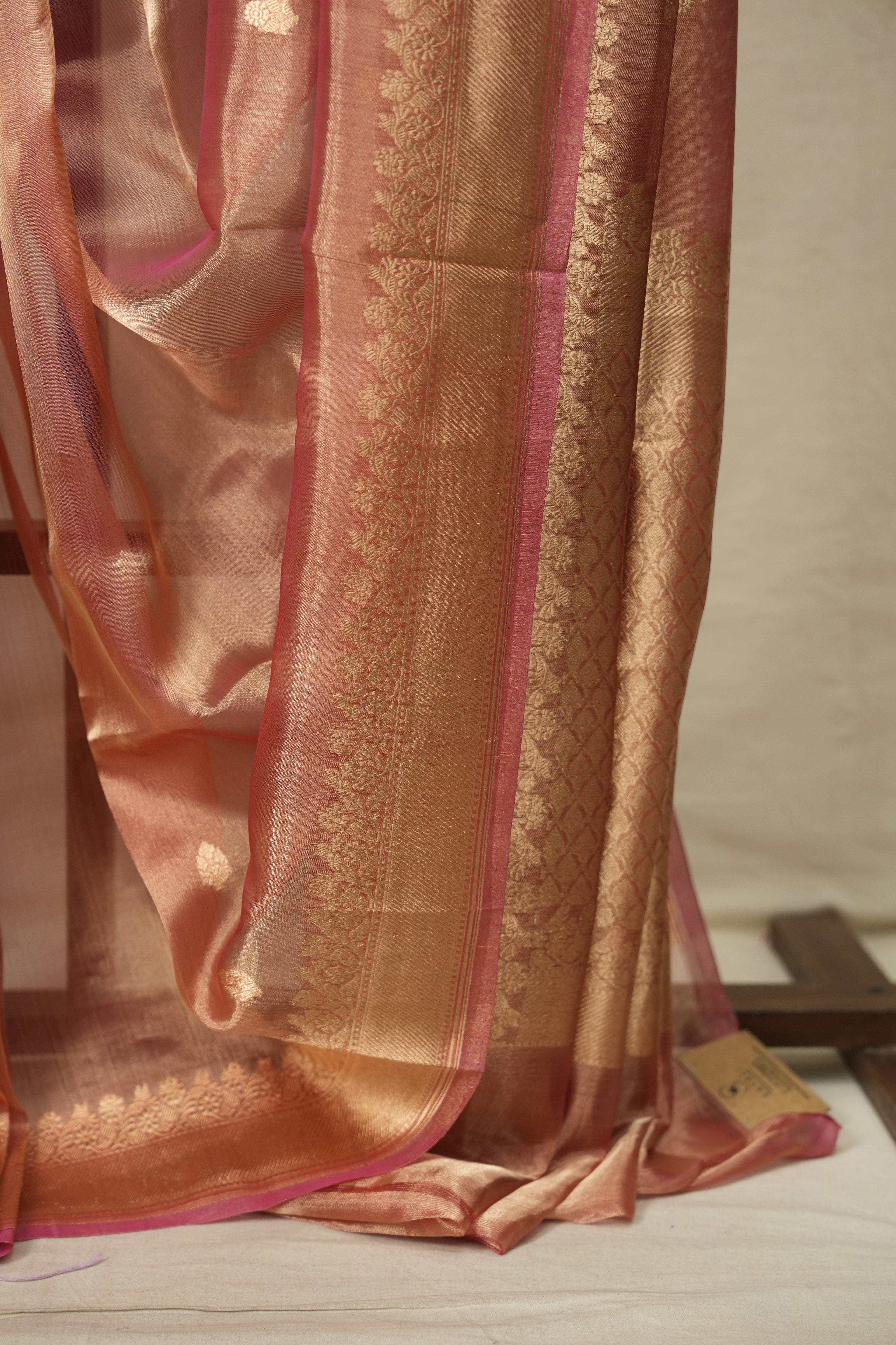 Pink Tissue Banarasi Silk Saree - SRPTBSS116