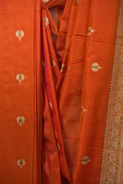 Orange Banarasi Silk Saree - SROBSS971