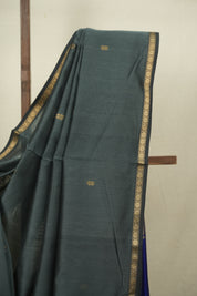 Emerald Green Maheshwari Saree - SREGMS1330