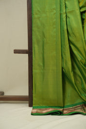 Parrot Green Silk Paithani Saree - SRPGSPS802