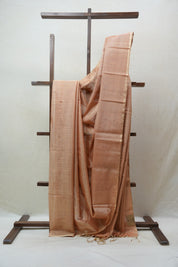 Peach Maheshwari Tissue Saree - SRPMTS556