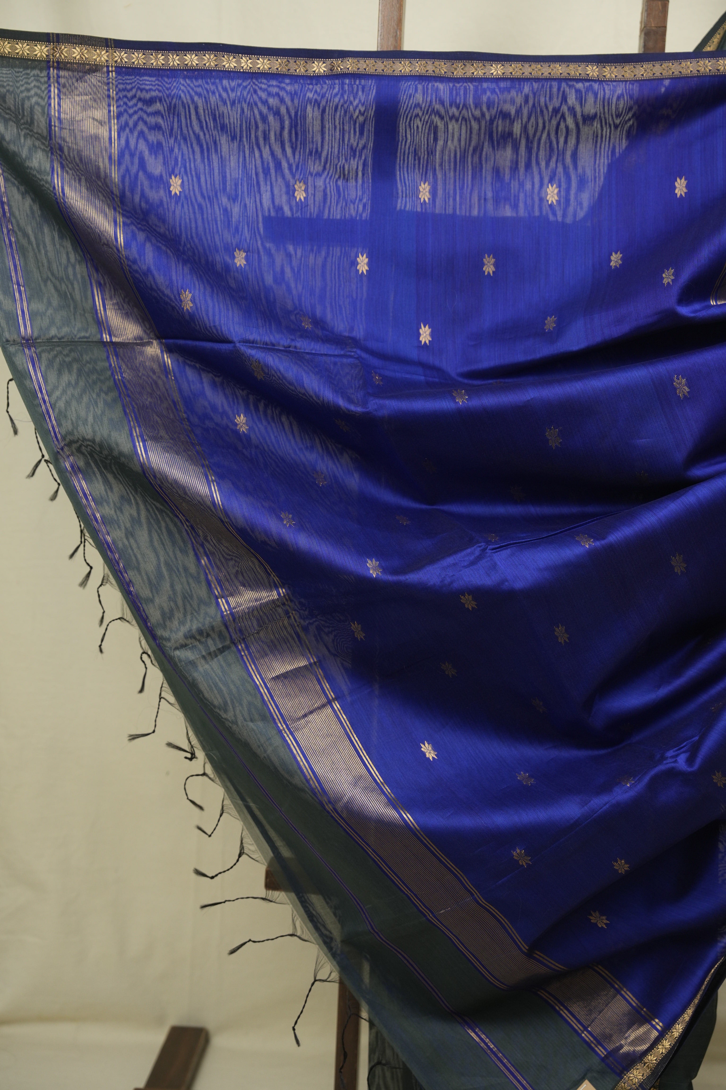 Emerald Green Maheshwari Saree - SREGMS1330