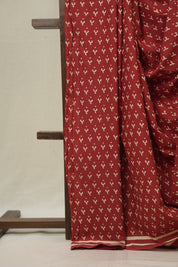 Maroon HBP Cotton Saree - SRMCS3278