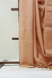 Peach Maheshwari Tissue Saree - SRPMTS556