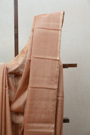 Peach Maheshwari Tissue Saree - SRPMTS556