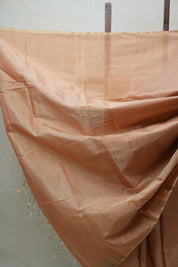 Peach Maheshwari Tissue Saree - SRPMTS556