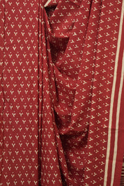 Maroon HBP Cotton Saree - SRMCS3278